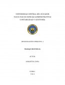 CONTABILIDAD Y AUDITORÍA . INVESTIGACIÓN OPERATIVA I