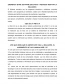 DIFERENCIA ENTRE SOFTWARE EDUCATIVO Y RECURSOS WEB PARA LA EDUCACIÓN