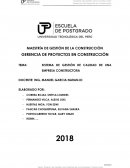 SISTEMA DE GESTIÓN DE CALIDAD DE UNA EMPRESA CONSTRUCTORA