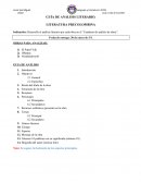 Indicación: Desarrolle el análisis literario por cada obra en el “Cuaderno de análisis de obras”