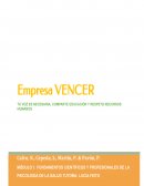 Trabajo empresa VENCER