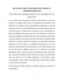 EL CRECIMIENTO ECONOMICO Y SU RELACION CON EL DESARROLLO SOCIAL
