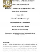 Compromiso latinoamericano para la educación en la identidad terrenal