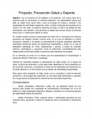 Proyecto: Prevención Salud y Deporte