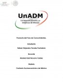 Producto del Foro de Conocimientos.Contexto Socioeconómico de México