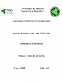 Lenguajes y Autómatas I Trabajo: Teoría de conjuntos