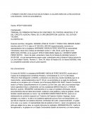 Escrito solicitando aclaratoria relación de los hechos