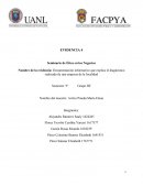 Documentación informativo que explica el diagnóstico realizado de una empresa de la localidad