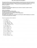 Multiplicacion de polinomios