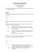 Ejemplos ejercicios de deduccción