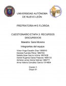 CUESTIONARIO ETAPA 3: RECURSOS DISCURSIVOS