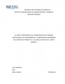 Relación de los conocimientos y competencias adquiridas en su proceso formativo y su vinculación con el campo laboral