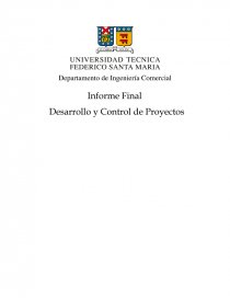 Desarrollo y Control de Proyectos USM. Página 1