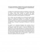 La gestión de los recursos del proyecto