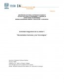 Actividad integradora de la unidad 1. “Necesidades Humanas y las Tecnologías”