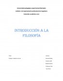 Extensión académica coro Introducción a la filosofía