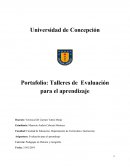 Evaluación para el aprendizaje . Pedagogía en Historia y Geografía