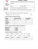 G U Í A D E A P R E N D I Z A J E Asignatura: Lenguaje