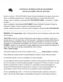 CONTRATO DE PRESTACIÓN DE TRANSPORTE