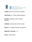 ENSAYO: “EL HOMBRE EN BUSCA DE SENTIDO”