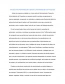 Vínculo entre Administración General y Administración de Proyectos