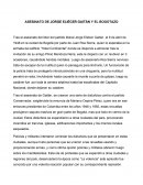 ASESINATO DE JORGE ELIÉCER GAITÁN Y EL BOGOTAZO