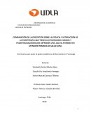 COMPARACIÓN DE LA PERCEPCIÓN SOBRE LA EFICACIA Y SATISFACCIÓN DE LA PSICOTERAPIA QUE TIENEN LOS PSICÓLOGOS CLÍNICOS Y PACIENTES/USUARIOS CON DEPRESIÓN LEVE, QUE SE ATIENDEN EN ATENCIÓN PRIMARIA DE SALUD (APS)