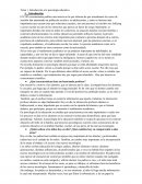 Tema 1. Introducción a la psicología educativa