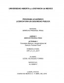 DERECHO PROCESAL PENAL ACTIVIDAD 1 “Conceptos Básicos y características del Derecho Procesal Penal”