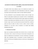 LOS NUEVOS FACTORES QUE DEBE CUBRIR LA EDUCACION PARA MEJORAR EL FUTURO