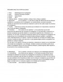 RESUMEN ANALÍTICO ESPECIALIZADO. Metodología de la investigación