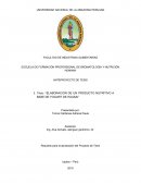 Elaboracion de un producto nutritivo a base de yogurt de Huasai