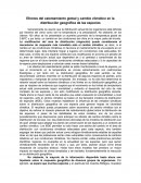 Efectos del calentamiento global y cambio climático en la distribución geográfica de las especies