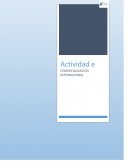 Actividad e comercialización internacional