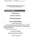 Taller realidad nacional