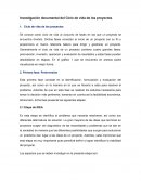 Investigación documental del Ciclo de vida de los proyectos