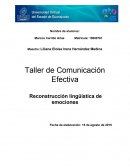 Taller de Comunicación Efectiva Reconstrucción lingüística de emociones
