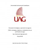 Analisis FODA, estrategias objetivos e indicadores de una purificadora de agua