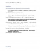 Tema 1 y 2; actividades prácticas