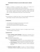 Procedimieto Sobre Cerrado - Seguridad Informática