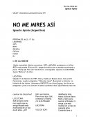 No me mires así Ignacio Apolo