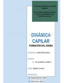 Dinámica capilar .Formación del edema