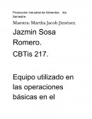 Equipo utilizado en las operaciones básicas en el procesamiento de carnes
