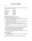 Ejercicios de contabilidad
