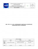 PROGRAMA DE GESTIÓN DE LOS SERVICIOS PRIORITARIOS PARA LA OPERACIÓN