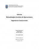 Informe Metodologías Gestión de Operaciones