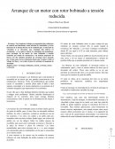 Arranque de un motor con rotor bobinado a tensión reducida