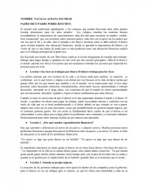 PADRE RICO, PADRE POBRE. RESUMEN. Página 1