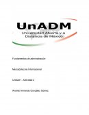 Fundamentos de administración Mercadotecnia Internacional