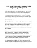 Reseña Robert Waldinger